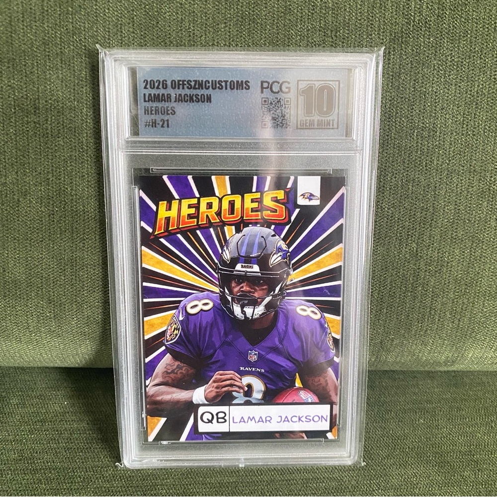 Custom Lamar Jackson Heroes PCG 10!! Ravens